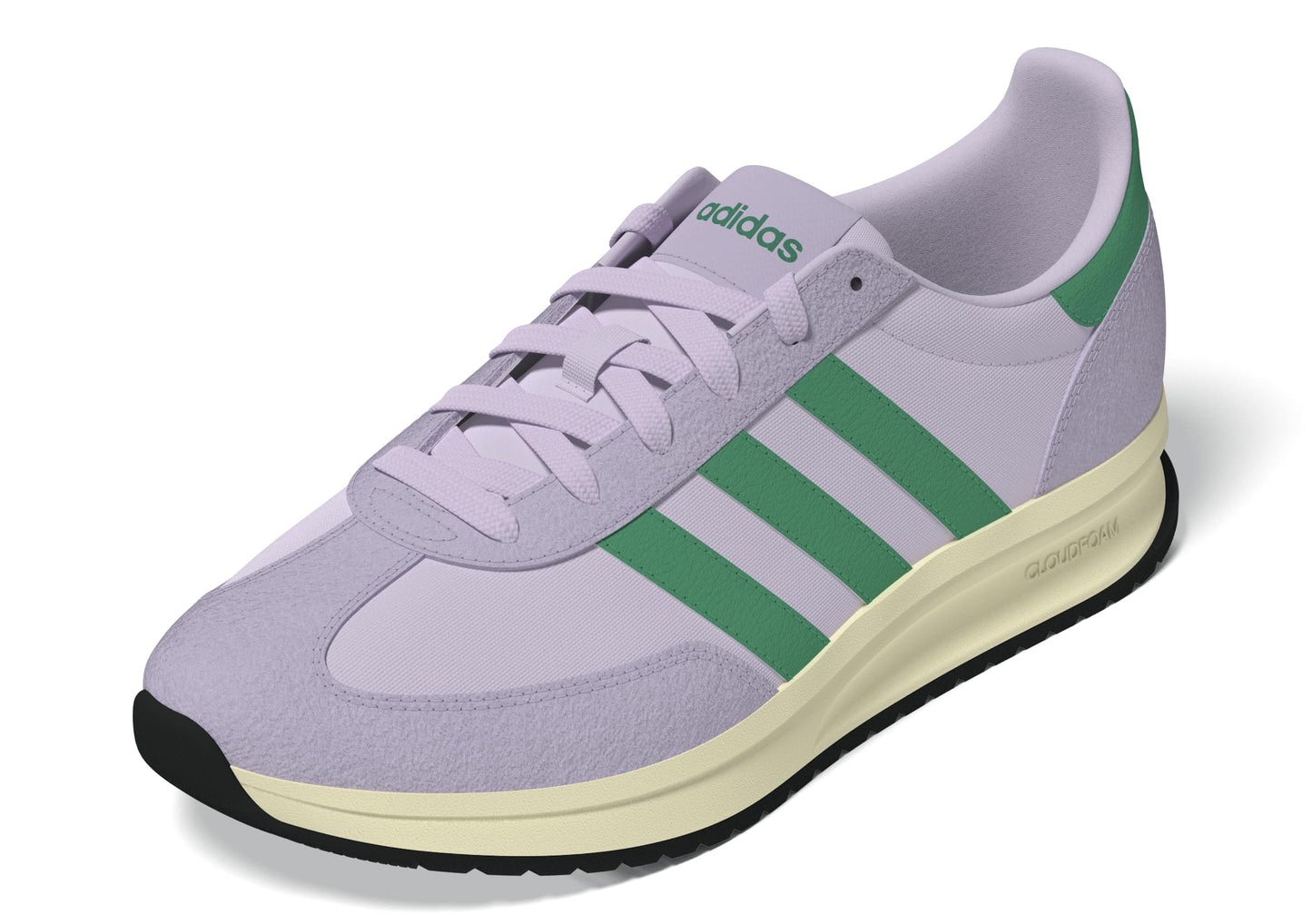 adidas Women's Run 70s 2.0, Ice Lavender/Court Green/Powder Plum, 8