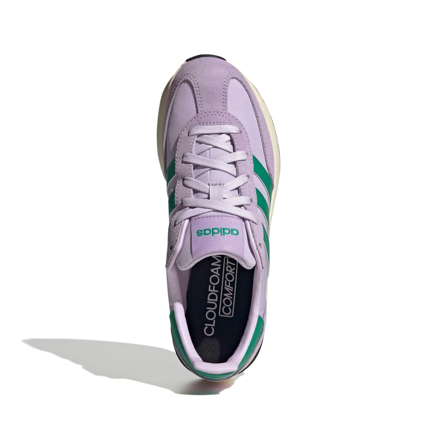 adidas Women's Run 70s 2.0, Ice Lavender/Court Green/Powder Plum, 8