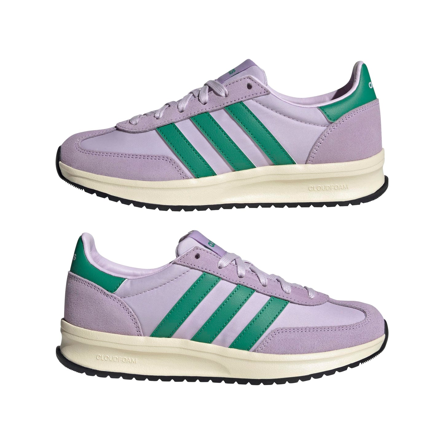 adidas Women's Run 70s 2.0, Ice Lavender/Court Green/Powder Plum, 8